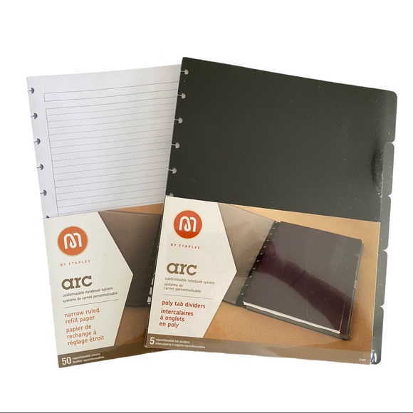 Staples Office Staples Arc Notebook System Paper Poly Dividers